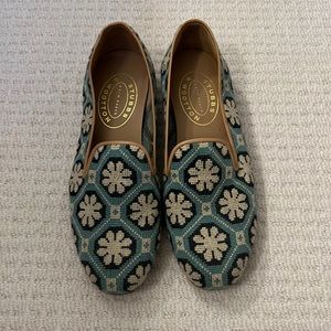 MENS STUBBS & WOOTTON NEEDLEPOINT LOAFERS- SIZE 10- NEVER WORN